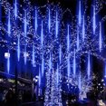thumbnail image 1 of 1 cadena de luces LED de 30 cm con forma de lluvia de meteoritos, resistente al agua, para decoración de patio, fiestas navideñas, 1 of 5