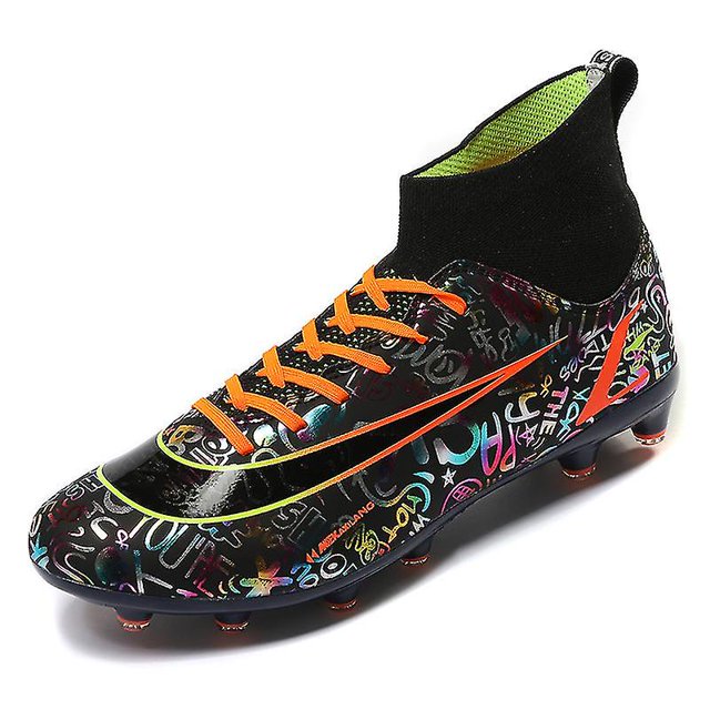 Zapatos de fútbol para hombre con púas largas y zapatos de fútbol de caña alta 1g327562