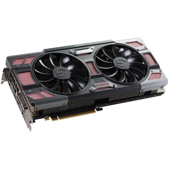 EVGA GeForce GTX 1080 CLASSIFIED GAMING ACX 3.0 8GB GDDR5X RGB LED 10 CM Fan 14 Power Phases Double BIOS DX12 OSD Support (PXOC) Video Graphics Card 08G-P4-6386-KR