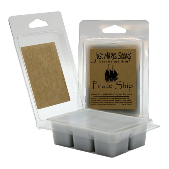 Pirate Ship 2-Pack Homemade Soy Wax Melts -Just Makes Scents Candles & Gifts