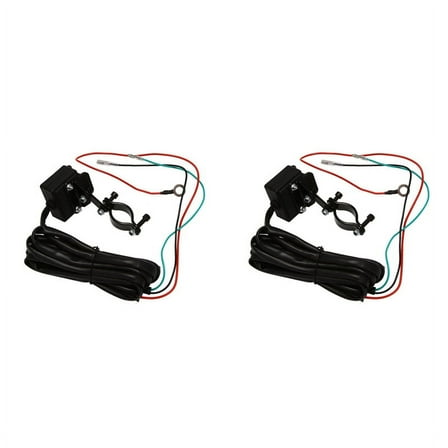 2X 12V Winch Rocker Thumb Switch with Mounting Bracket Handlebar Control Line Kit for ATV UTV Electric Winch Accessories