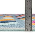 thumbnail image 2 of Rugs.com Aruba Outdoor Collection Rug – 5' 3 x 8' Blue Low-Pile Rug Perfect For Any Outdoor Space, Bedrooms, Dining Rooms, Living Rooms, 2 of 9