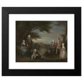 thumbnail image 2 of William Hogarth 18x15 Black Modern Framed Museum Art Print Titled - John and Elizabeth Jeffreys and Their Children (1730), 2 of 5