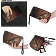 thumbnail image 4 of ZUXONGSY Leather Santa Claus Gift Print Top Handle Bag with Portable Cosmetic Bags Purse for Women PU Leather Top Handle Satchel Set with Waterproof Travel Toiletry Bag Cash Wallet for Daily, 4 of 4