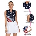 thumbnail image 3 of Womens Golf Shirt Zip Up Sleeveless Polo Shirts Collared Tennis Tank Top UPF 50+ Quick Dry Athletic Shirt, 3 of 6