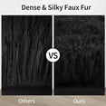 thumbnail image 5 of FairOnly Shag Area Rug 8' x 10' Modern Indoor Plush Fluffy Rugs Shaggy Carpet Rugs for Bedroom Living Room Fluffy Area Rug, Black, 5 of 7