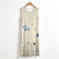 thumbnail image 2 of Yutgune Nightgowns for Women Floral Print Sleep Dress Sleeveless Soft Nightshirt Sleepshirt Sleepwear Lightweight Pajamas, 2 of 6