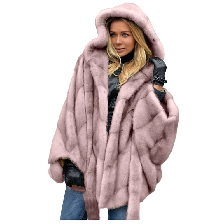 LV fur coat - pink