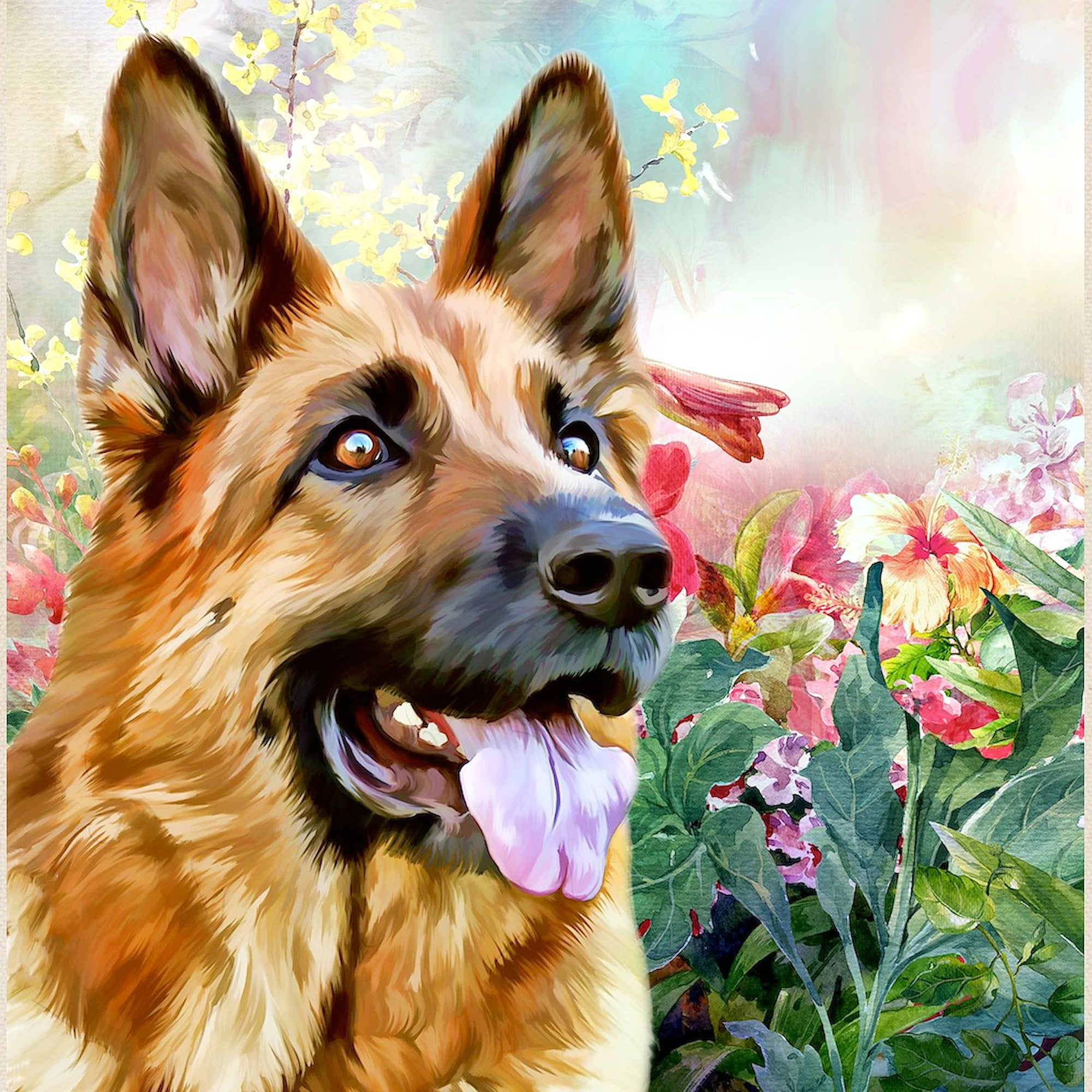 CafePress Property Of German Shepherd Univ. Canvas Tote Bag – Reusable Natural Canvas Shopping Bag, 15x15" Or 15x18x6" - View #9