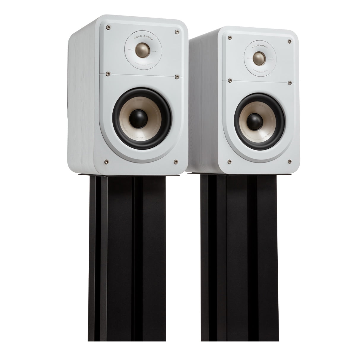 Polk Audio Signature Elite ES15 Compact Bookshelf Speakers - Pair (White)