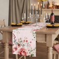 thumbnail image 2 of Table Runners 72 Inches Long Dress Scarves, Pink Valentine's Day Farmhouse Kitchen Table Runner, Coffee Tablerunners, Roses Romantic Art Spring Floral 18x72 Inch, 2 of 9