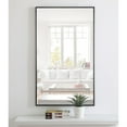 thumbnail image 2 of Metal frame Rectangle Mirror 24 inch Black, 2 of 5