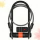 thumbnail image 2 of 1 juego de candado de cadena antirrobo para bicicleta, con forma de U, con cable de acero y llave, accesorios para bicicleta de montaña, motocicleta, bicicleta eléctrica (negro y naranja), 2 of 7