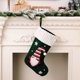 thumbnail image 1 of 1 pieza de calcetín navideño verde, calcetines navideños de gnomo, muñeca sin rostro, bolsa de regalo de dulces para niños, para decoración de fiestas navideñas en interiores y familiares, 1 of 5
