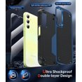 thumbnail image 2 of Compatible for Samsung A25-5G Case: A25 5G Phone Case with Screen Protector, Military-Grade Rugged Shockproof Protective Hard Cover Smartphone Phonecases Fundas for Galaxy 25 5G/ A24, Blue, 2 of 15