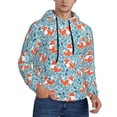 thumbnail image 2 of Fotbe Men's Hoodie with Abstract leaves fox Pattern - Kangaroo Pocket Pullover Hooded Sweatshirt, Perfect for Daily Wear, Travel, and Home-XX-Large, 2 of 7