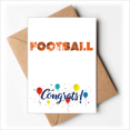 thumbnail image 1 of Orange elegante palabra de fútbol Sobre de la Carta de felicitación de la tarjeta de matrimonio, 1 of 4