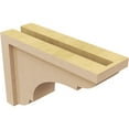 thumbnail image 5 of 4"W x 12"D x 8"H Classic Bryant Rough Cedar Woodgrain TimberThane Corbel, Primed Tan, 5 of 6