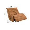 thumbnail image 4 of Acme Furniture Talmon Glider Recliner with Swivel, Orange Synthetic Leather, Location: Indoor, 4 of 7