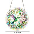 thumbnail image 3 of Hummingbird and Flower DIY Acrylic Puzzle Suncatcher Nature Window Hanging Decoration - 7.87 Inch E, 3 of 6