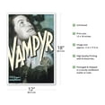 thumbnail image 2 of Vampyr - Directed by Carl Theodor Dreyer - Vintage German Movie Poster c.1932 - Master Art Print (Unframed) 12in x 18in, 2 of 4