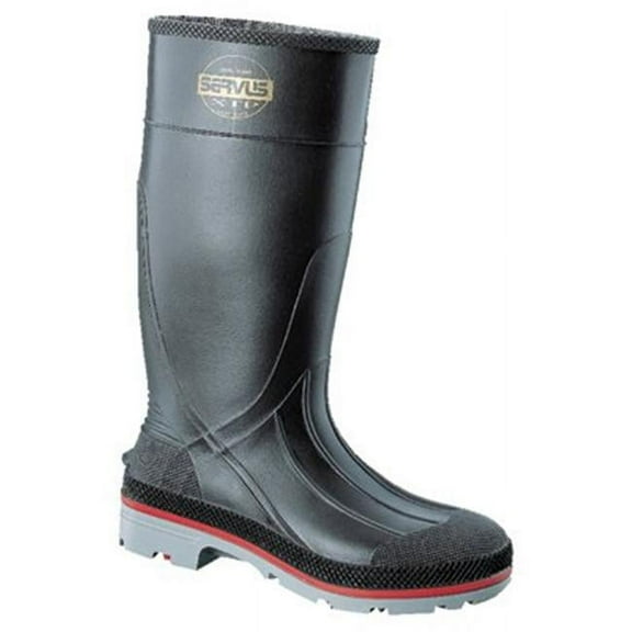 Servus By Honeywell Size 7 XTP Black 15'' PVC Knee Boots With TDT Dual Compound Red And Gray Outsole And Removable Insole