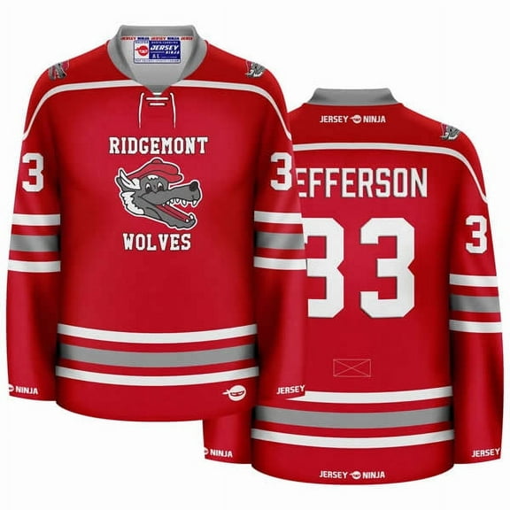 Ridgemont Wolves Jefferson Hockey Jersey