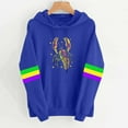 thumbnail image 1 of Xuyuer Women Mardi Gras Sweatshirts Carnival Sweatshirt Funny Mask Graphic Long Sleeve Shirt Pullover Top, 1 of 4