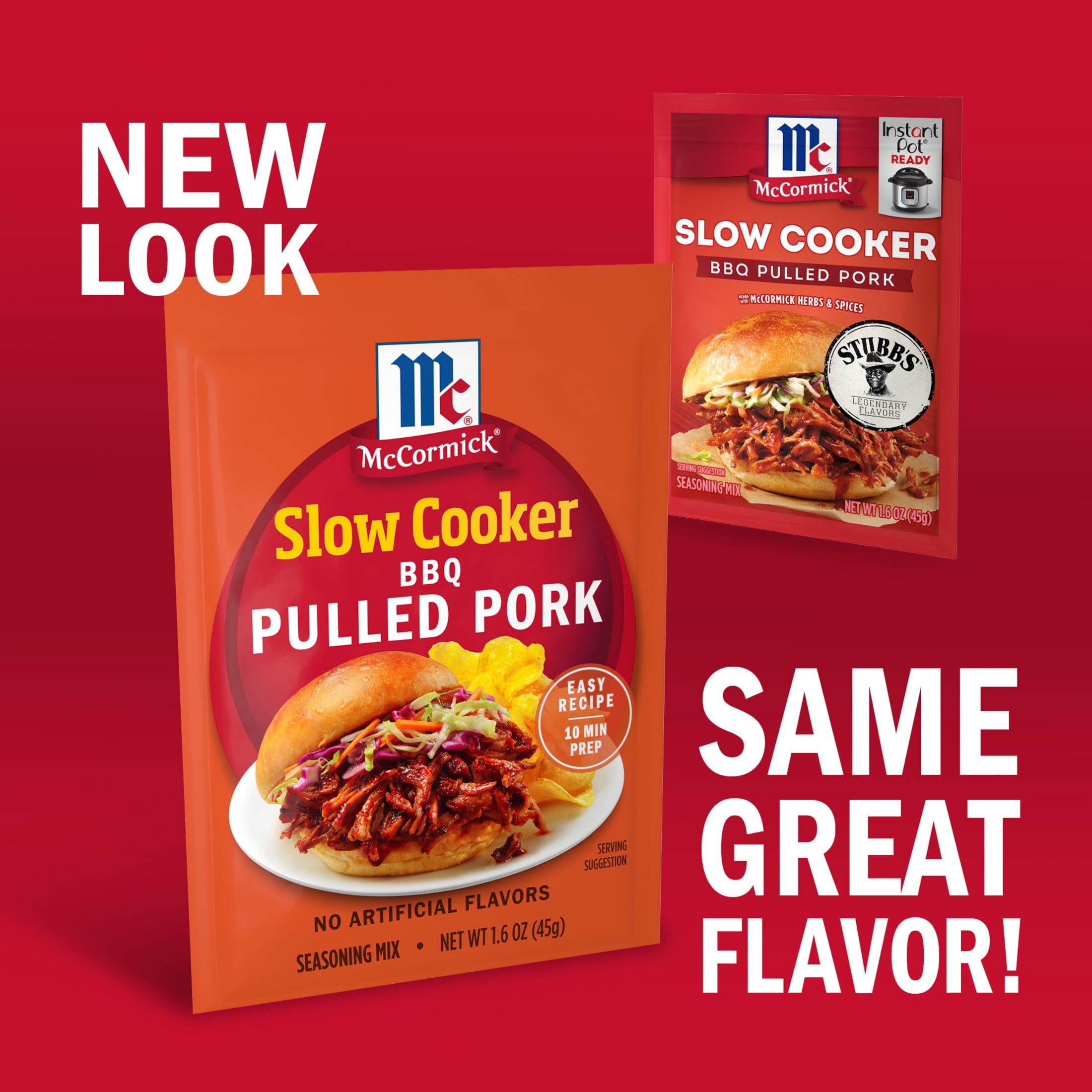 McCormick Slow Cooker Barbecue Pulled Pork Seasoning Mix, 1.6 oz Packet