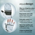 thumbnail image 6 of Aqua Design Convertible Flap Mittens for Men Winter Fleece Cold Weather Gloves: Snow, Size: L/M, 6 of 6