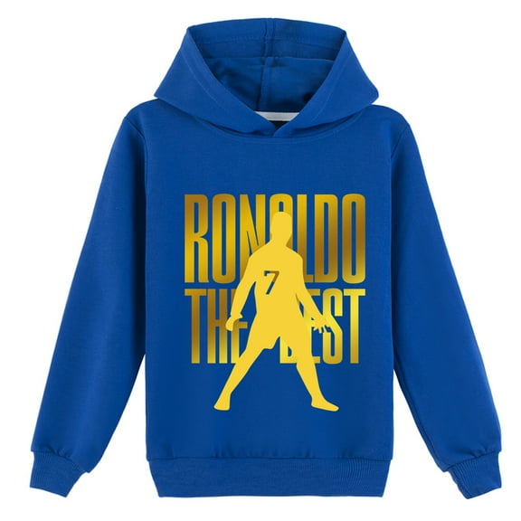 Boys' Sweatshirt Hoodie with Cristiano Ronaldo Print Sports Casual Cool Cute Spring Autumn Kids Wear