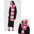 thumbnail image 4 of Kukuzhu Fuzzy Scarf Accessories Striped Scarf Winter Scarf Sweater Scarf Sweater Scarf Aesthetic Accessories, 4 of 7