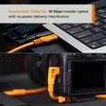 thumbnail image 2 of Cable USB-C Tether Tools Optima 10 Gbps de 4,6 m, naranja, 2 of 5