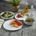 thumbnail image 2 of Gibson Elite Auckland Blue Swirl Stoneware Reactive Glaze 16 Piece (Service for 4) Plates and Bowls Dinnerware Set, 2 of 6