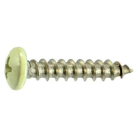 

#10 x 1 Beige 18-8 Stainless Phillips Pan Head Sheet Metal Screws (10 pcs.)