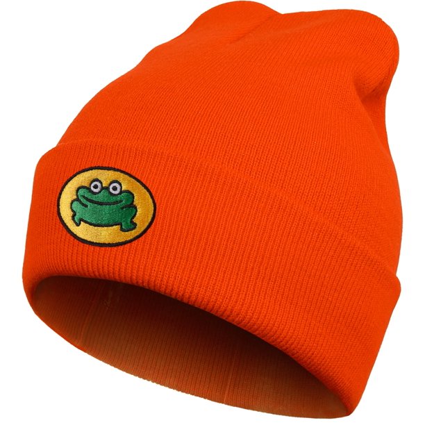 Parappa The Frog Rapper Beanie Funny Orange Anime Hat Cute Cartoon TV