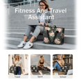thumbnail image 5 of Tote Bag for Women - Pioneer Flower Shoulder Bag - Large Utility Work Duffle Bag with Zipper Handbag for Travel, Work, Sprots, 5 of 5