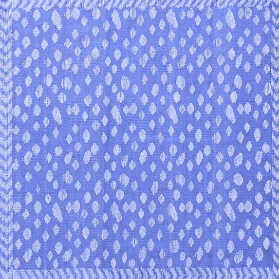 Ahgly Company Indoor Square Abstract Blue Modern Area Rugs, 5' Square