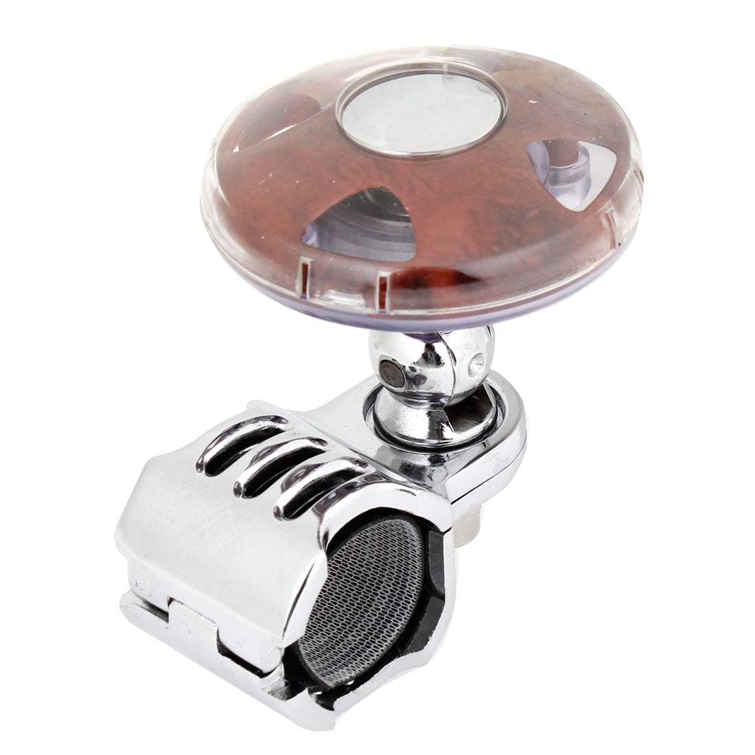 Vehicle Folding Steering Wheel Aid Knob Spinner Replacement Silver Tone