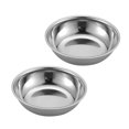 thumbnail image 2 of 2pcs Stainless Steel Sauce Dish Hot Pot Seasoning Dishes Food Dipping Bowl for Home Restaurant (Small Size), 2 of 9