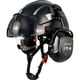 thumbnail image 1 of Casco de seguridad SAFEBUILDER Industrial con orejeras con visera, color negro, 1 of 8