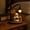 G, variant on Halloween Ghost Flameless Taper Candles Flickering 3D Halloween Ghost Brooms Candle Light Halloween Dinner Decoration Indoor(1 Pack, 4.7"H)