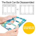 thumbnail image 4 of Yayeee Rocker Switch Wall Plate 1-Gang 4.6"x2.9" Home Decorative Outlet Cover, Vibrant Cat Pattern, 4 of 6