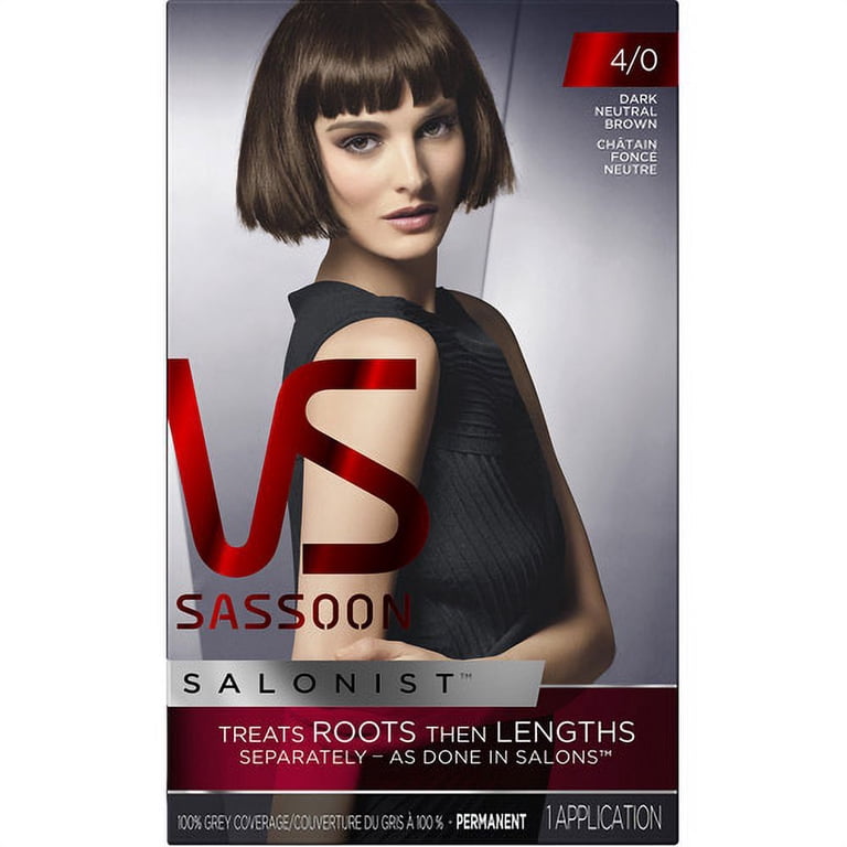 Vidal Sassoon Salonist Hair Color, 4/0 Dark Neutral Brown