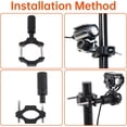 thumbnail image 2 of Windance Motorcycle Fork Light Mount Bracket for Scooter ATV UTV Installing Spotlights Running Lights, Foglight Spotlight Headlight Crash Bar Bumper Expansion Bracket (2, 25MM-52MM), 2 of 8