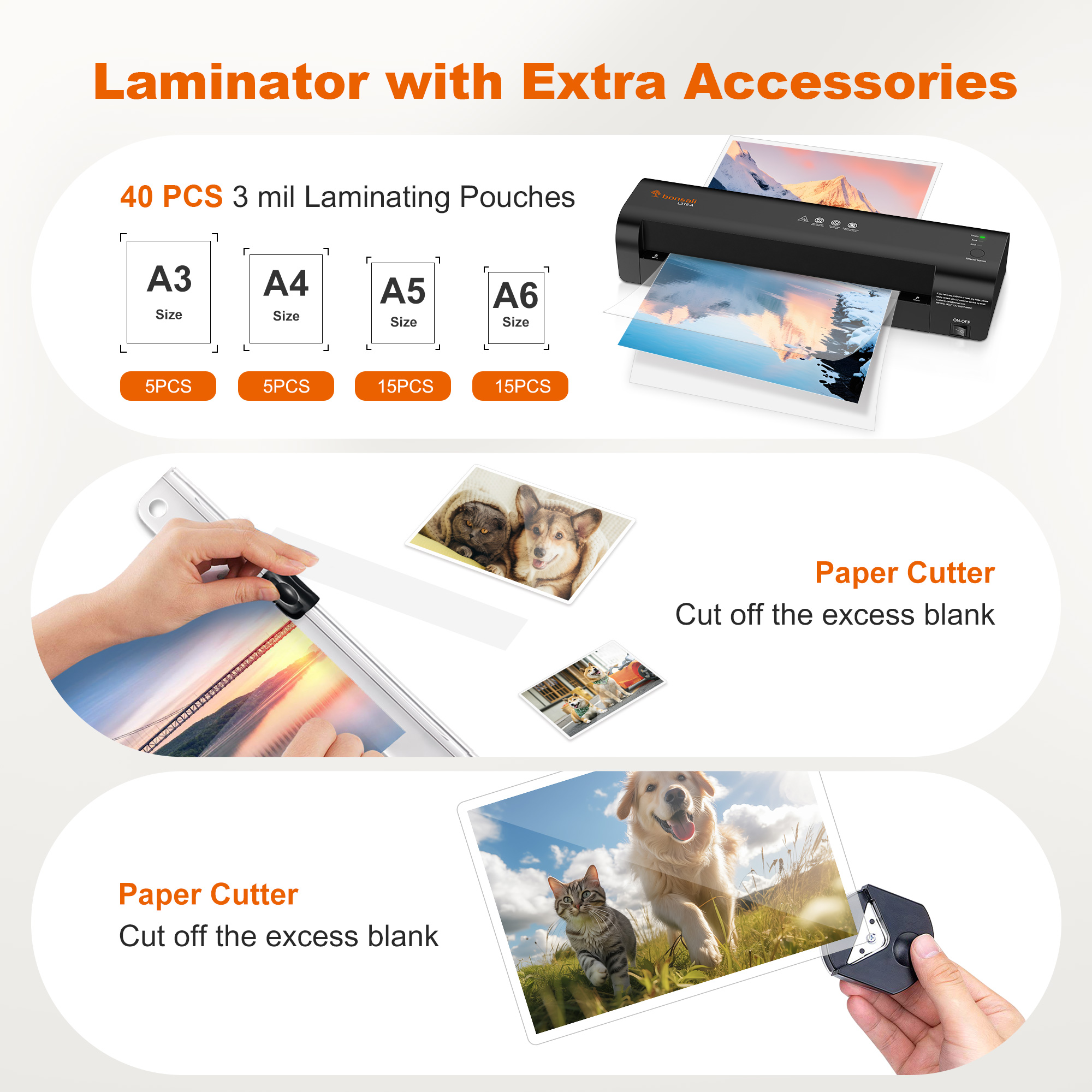 Bonsaii A3 13 Inch Laminator with Cutter & Rounder photo 8