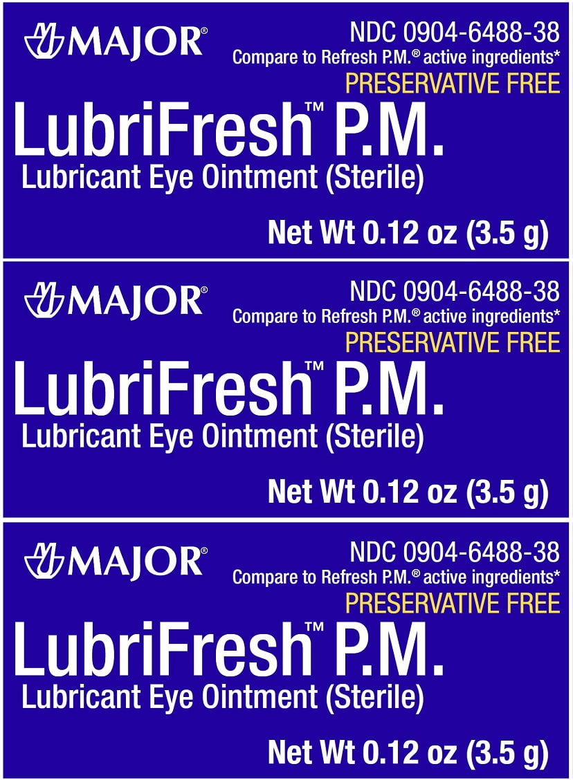 Lubrifresh PM Lubricant Eye Ointment Generic Refresh PM 3.5 g per Tube