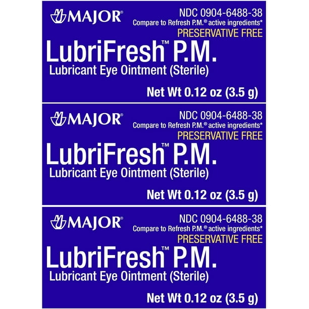 Lubrifresh PM Lubricant Eye Ointment Generic Refresh PM 3.5 g per Tube