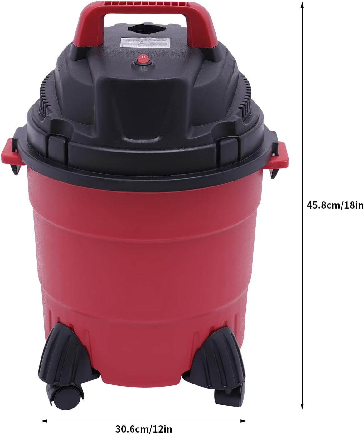 4 Gallon Wet Dry Shop Vacuum, 1000W Portable Wet/Dry Vac, Multi-Floor Cleaner for Garage Home Workshop
