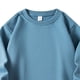 thumbnail image 4 of Blusas y camisas de manga larga con cuello redondo para niños, sudadera deportiva informal de color liso con cuello redondo y manga larga para niñas, top de poliéster, 4 of 5
